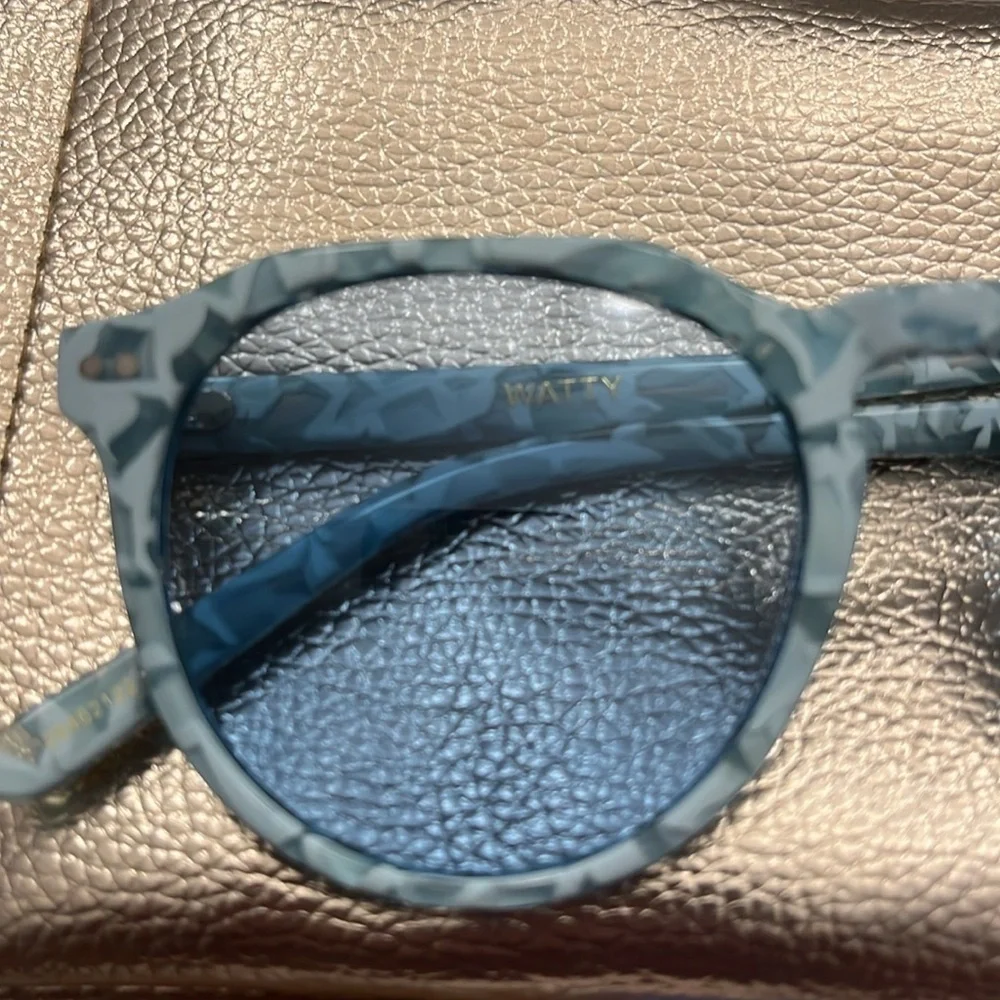 I-SEA Watty Blue Patterned Sunglasses New